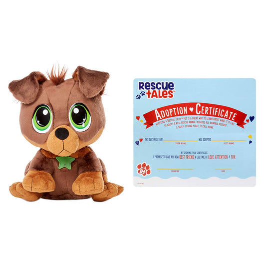 Rescue Tales Interactive Rottweiler Plush Toy | Adoptable Pet with Sounds & Movement On Sale