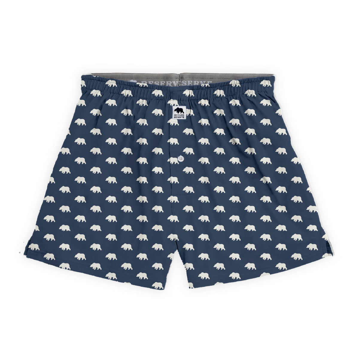 Onward Reserve Bear Logo Performance Boxer - Blue Wing Teal
