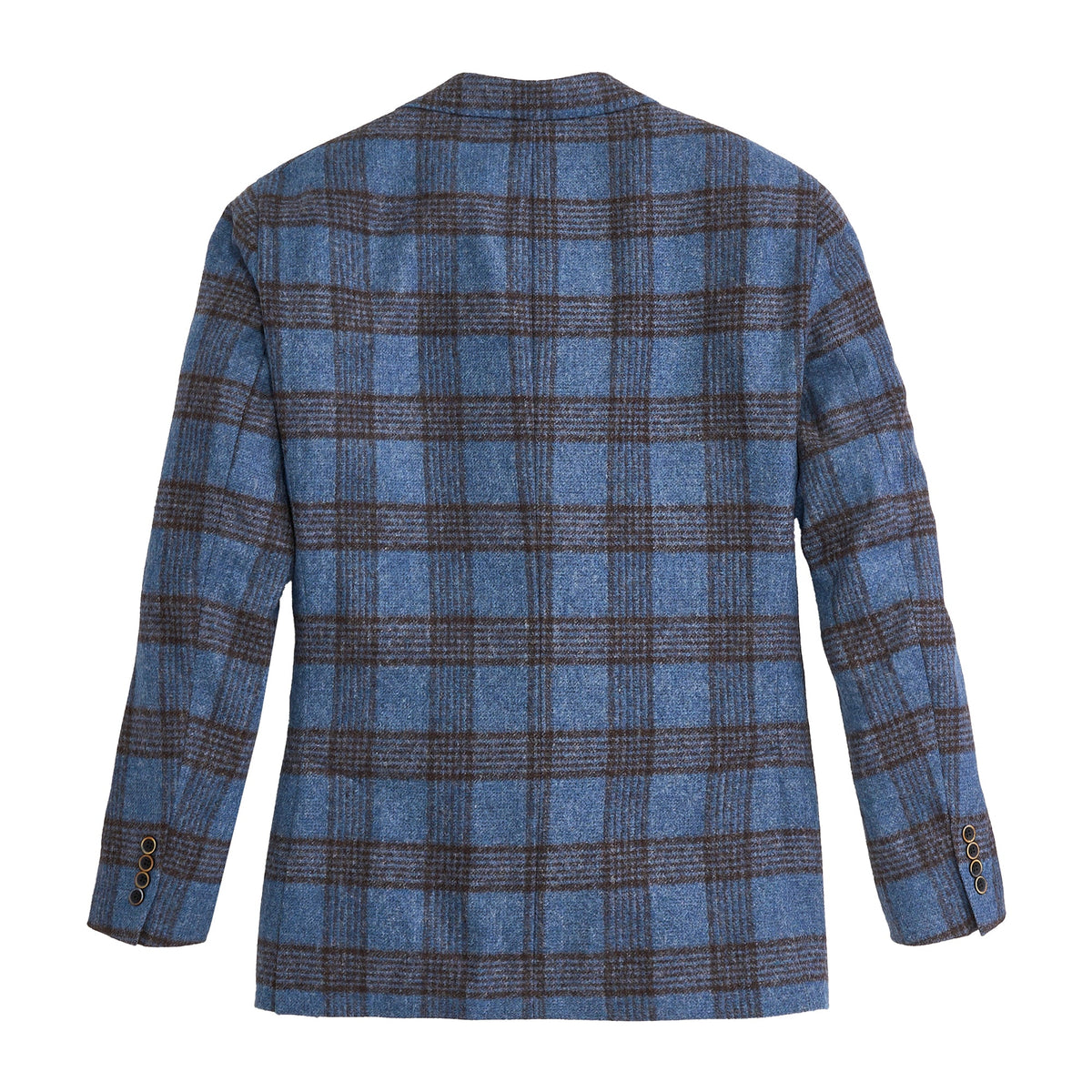 Onward Reserve Baby Alpaca Blue Fog Plaid Sport Coat
