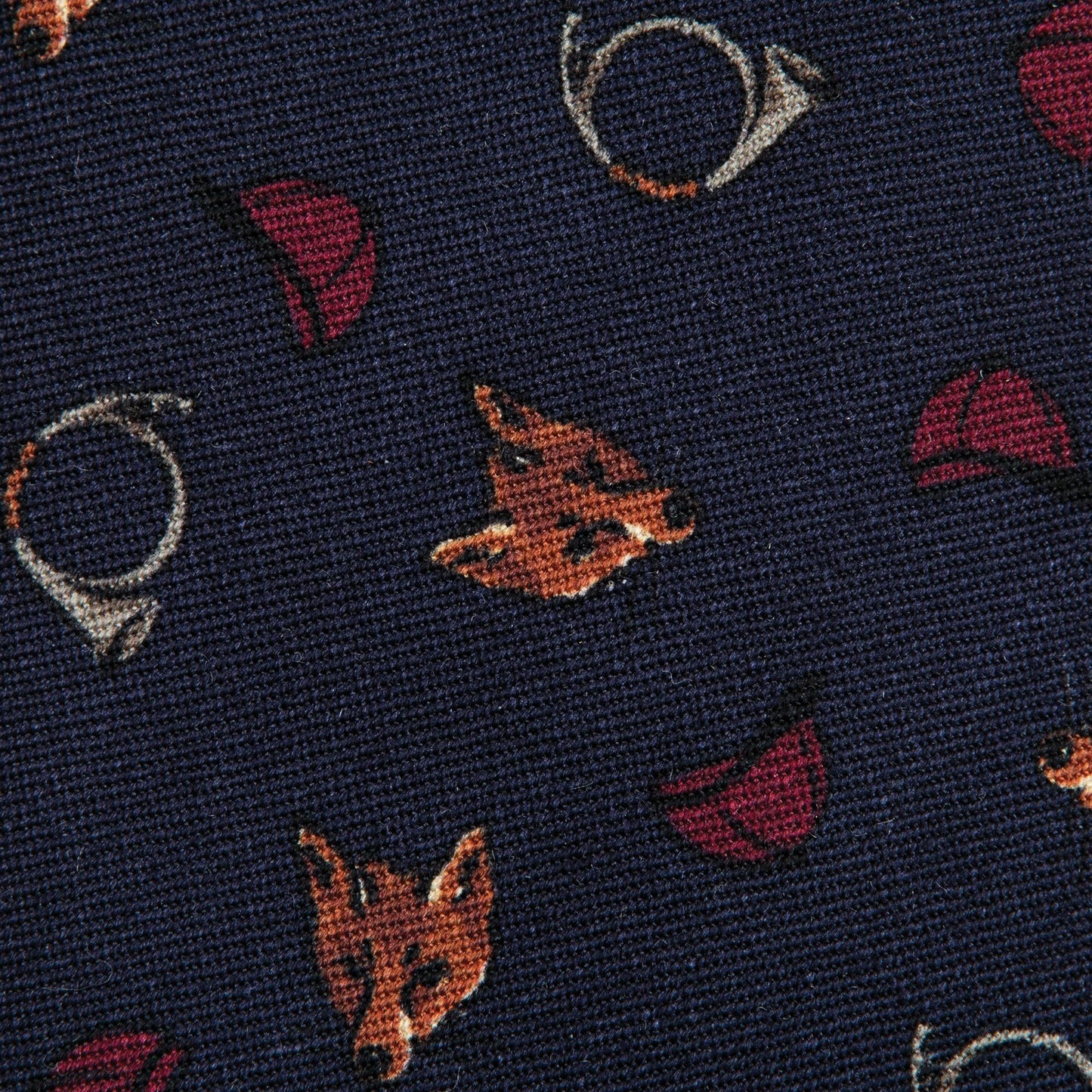 Onward Reserve Fox Hunt Printed Wool Tie