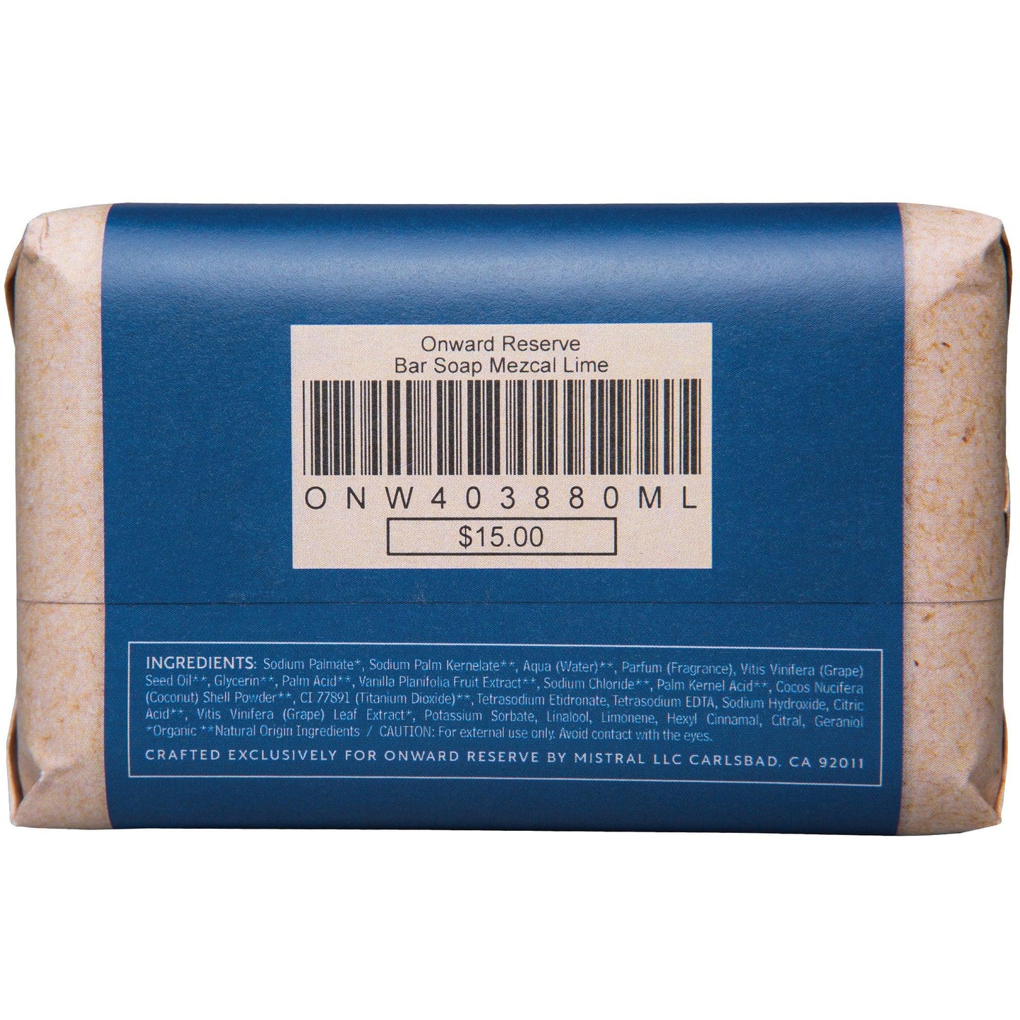 Onward Reserve Mezcal Lime Bar Soap
