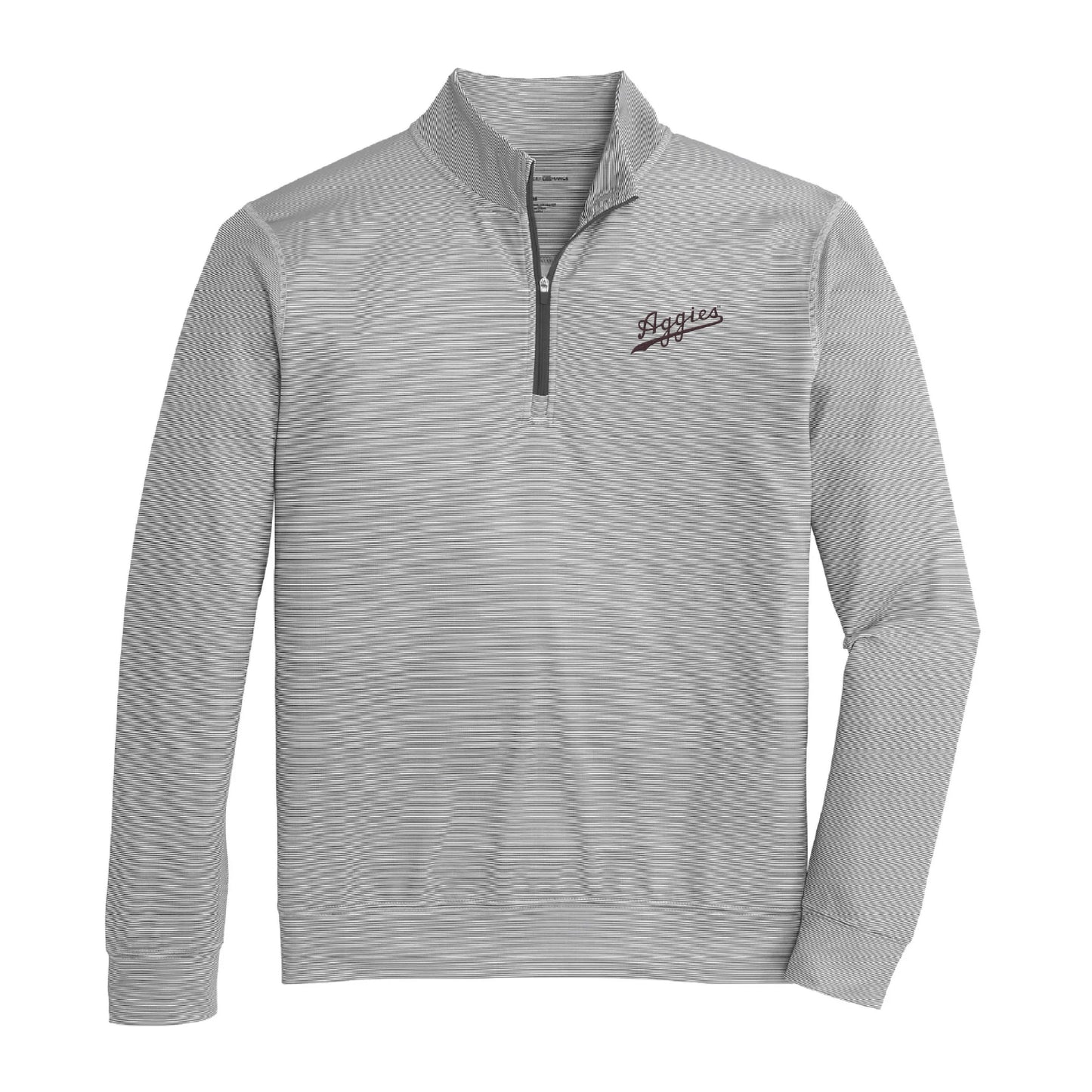 Onward Reserve Texas A&M Aggies Vintage Script Hairline Stripe Performance 1/4 Zip