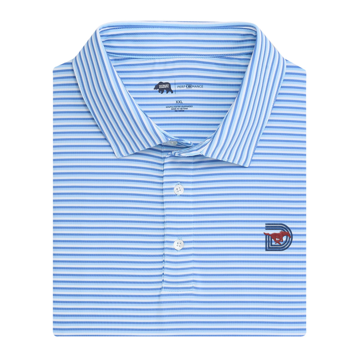 Onward Reserve SMU Triple D Tri Stripe Performance Polo