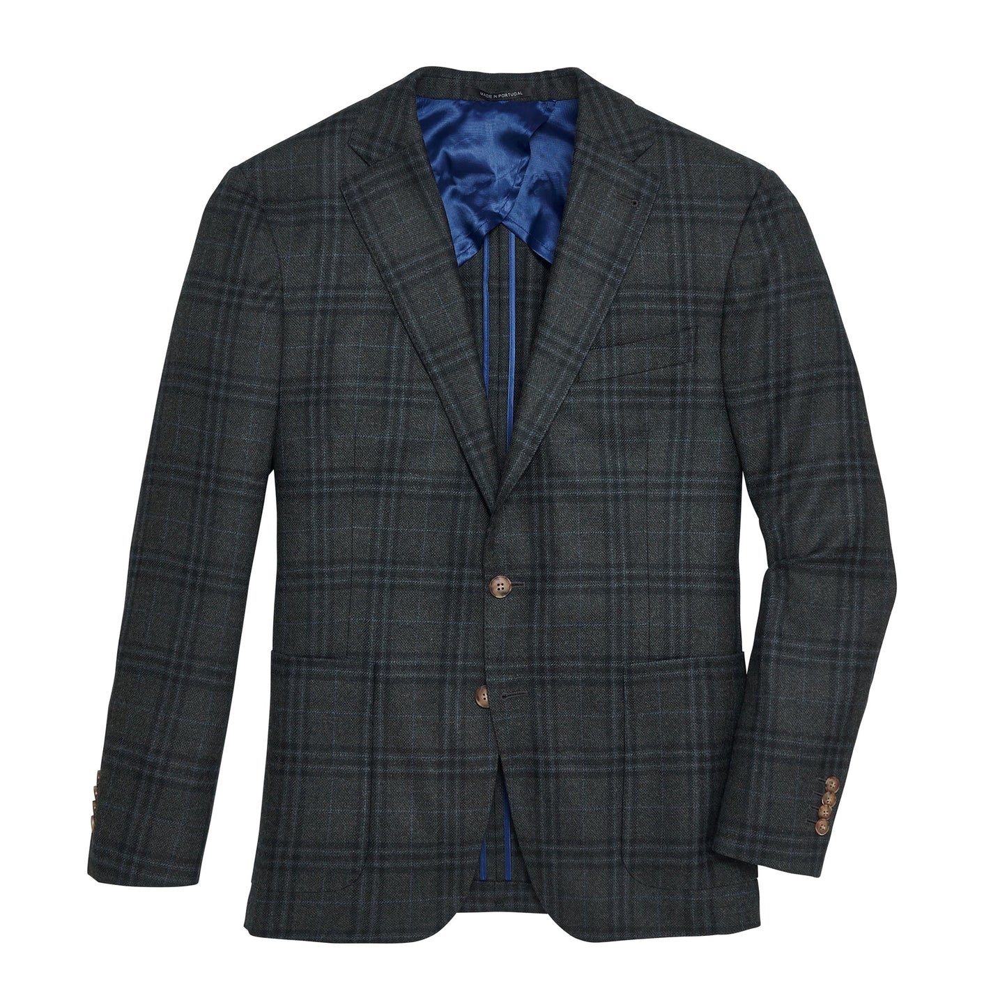 Onward Reserve Loro Piana Deep Grass Plaid Sport Coat