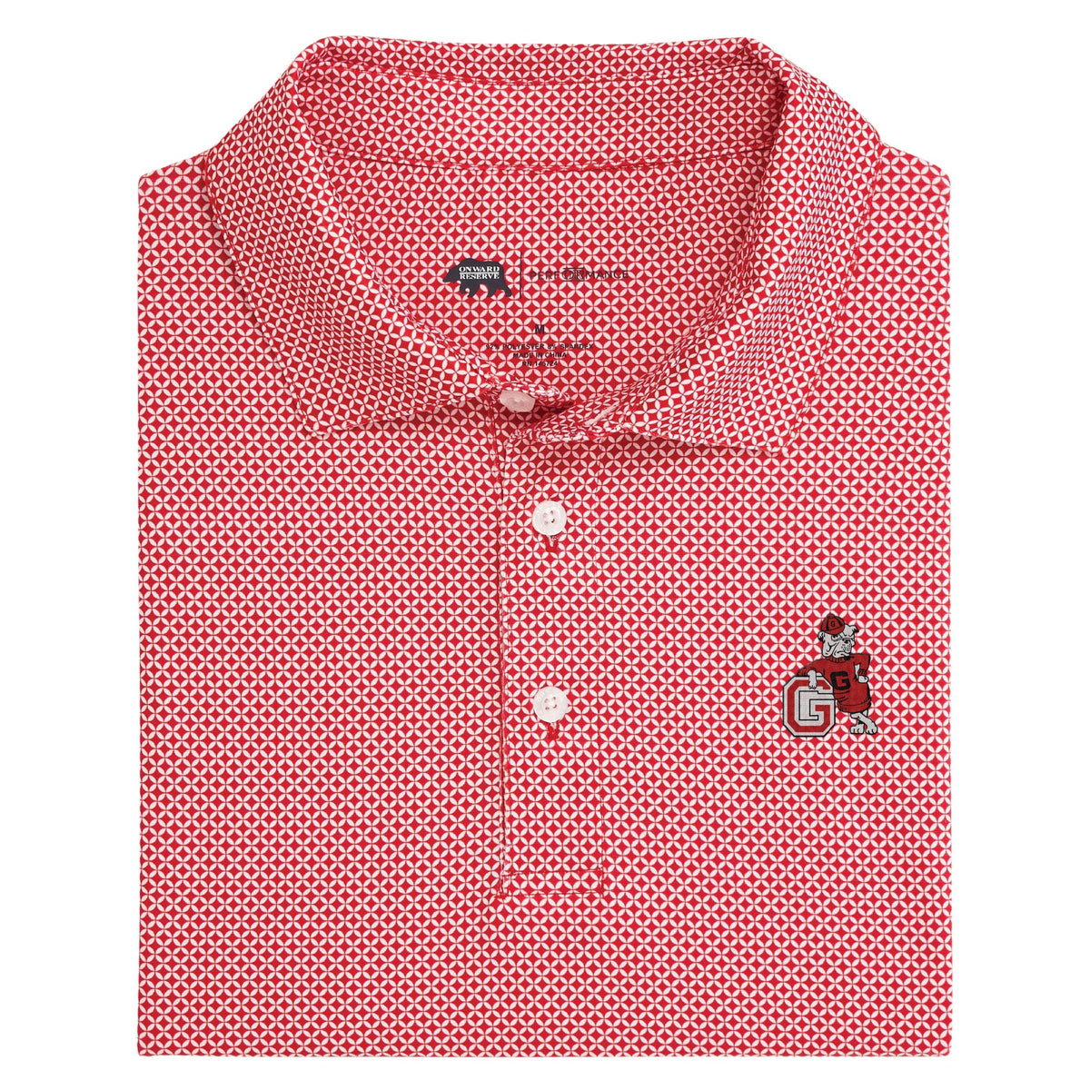 Onward Reserve UGA G Dog Scope Printed Polo - Red
