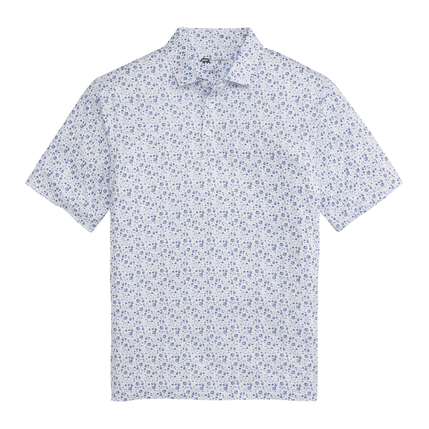 Onward Reserve 19th Hole Printed Performance Polo - Ensign Blue