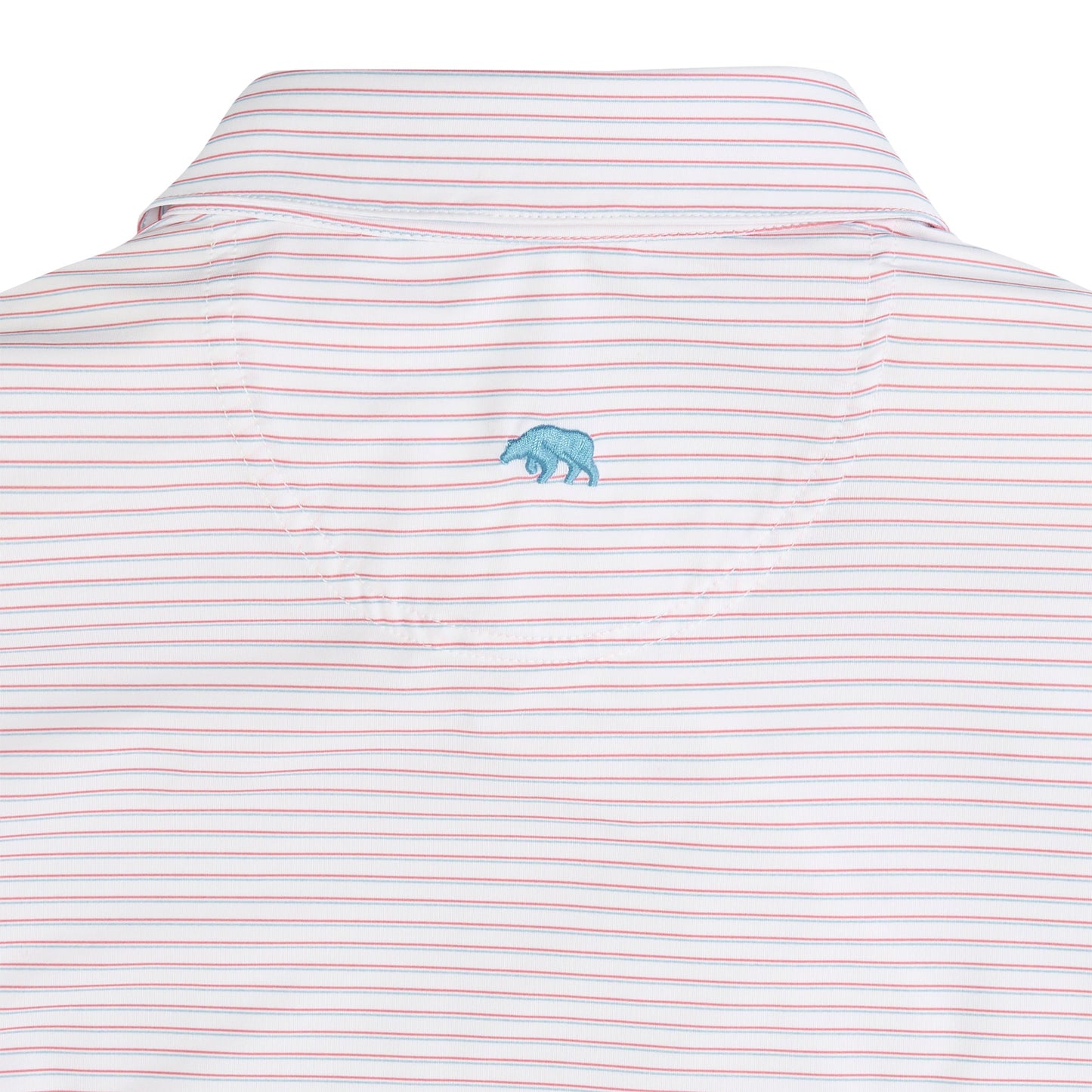 Onward Reserve Scout Stripe Performance Polo - Flamingo Plume