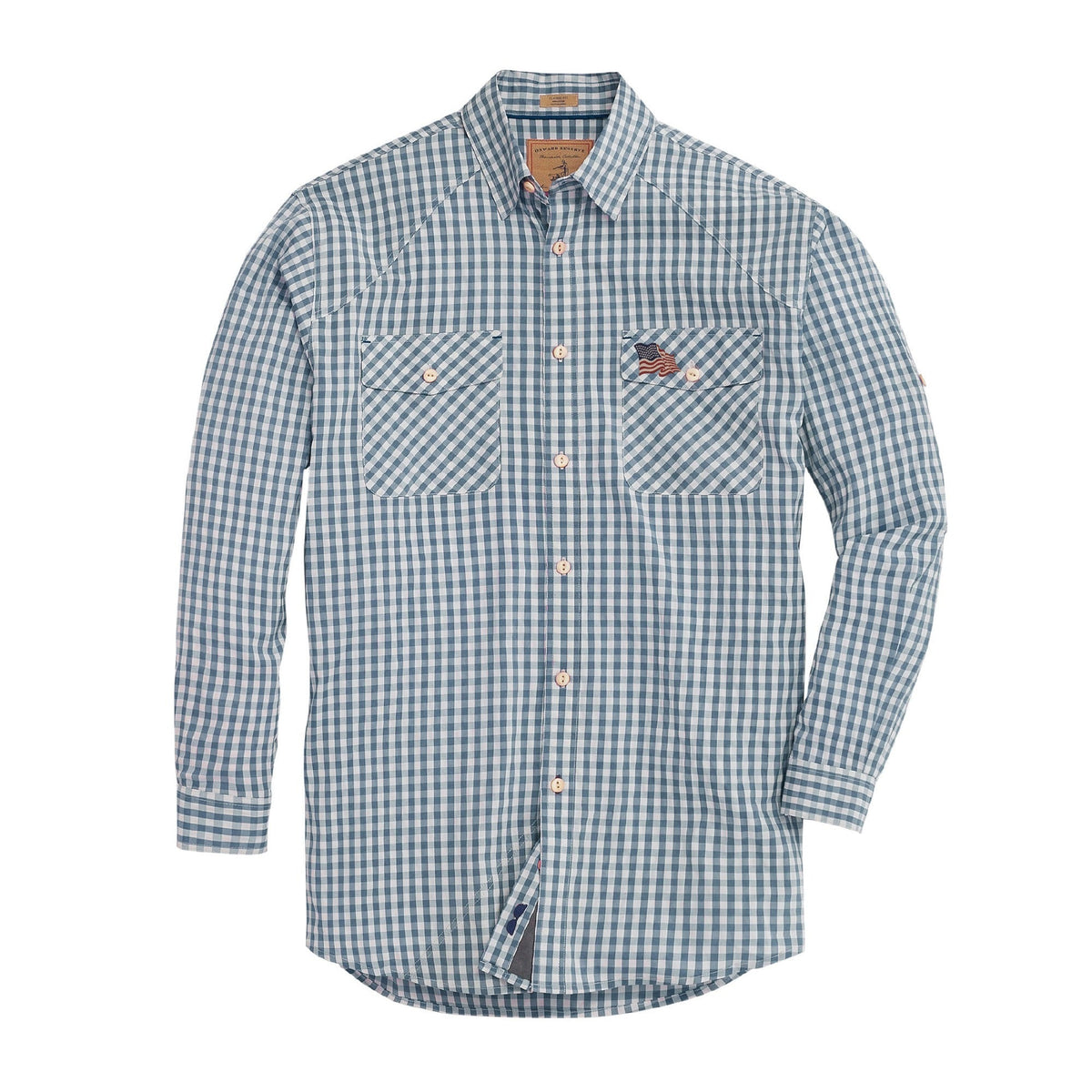 Onward Reserve Vintage Flag Waterfront Fishing Shirt