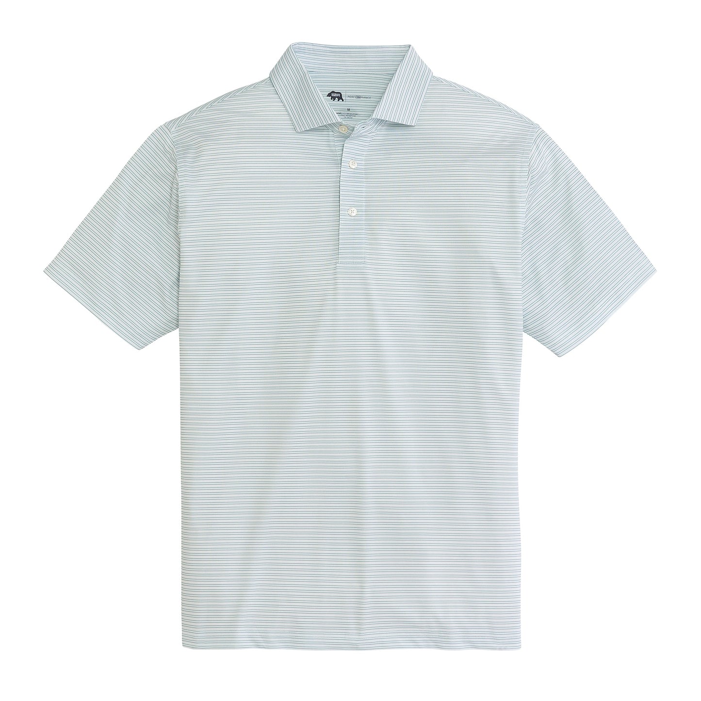 Onward Reserve Pairing Stripe Performance Pique Polo - Aquifer