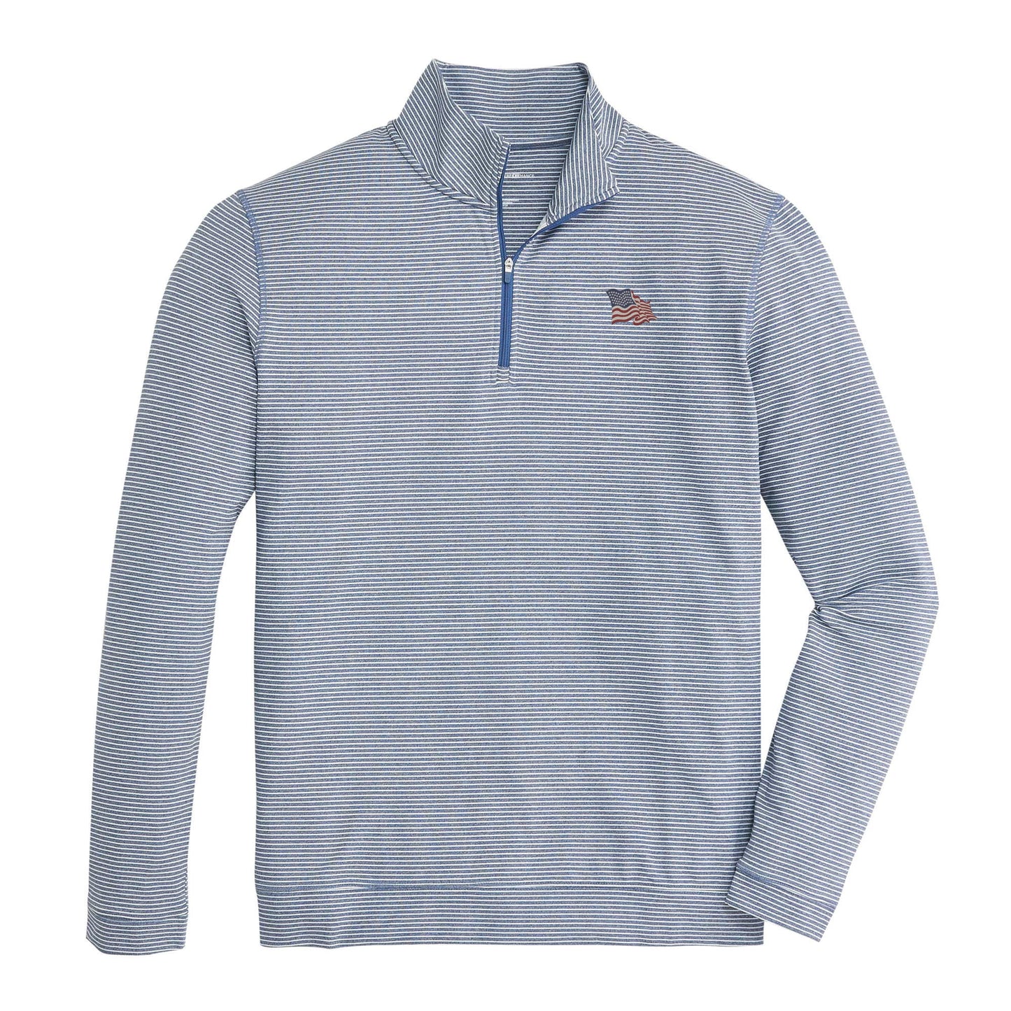 Onward Reserve Vintage Flag Flow Stripe Pullover- Dark Denim
