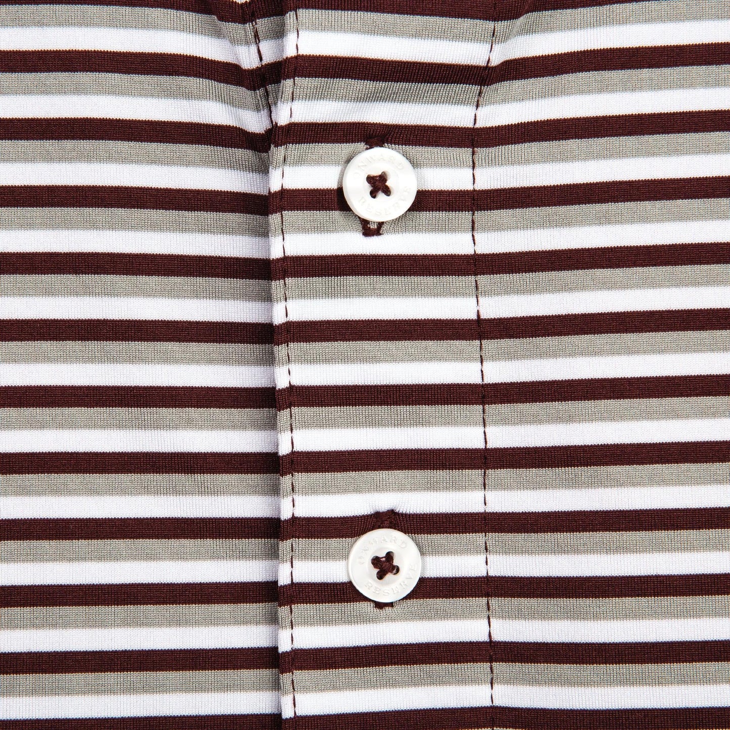 Onward Reserve Triple Stripe Performance Polo - Maroon/Gray