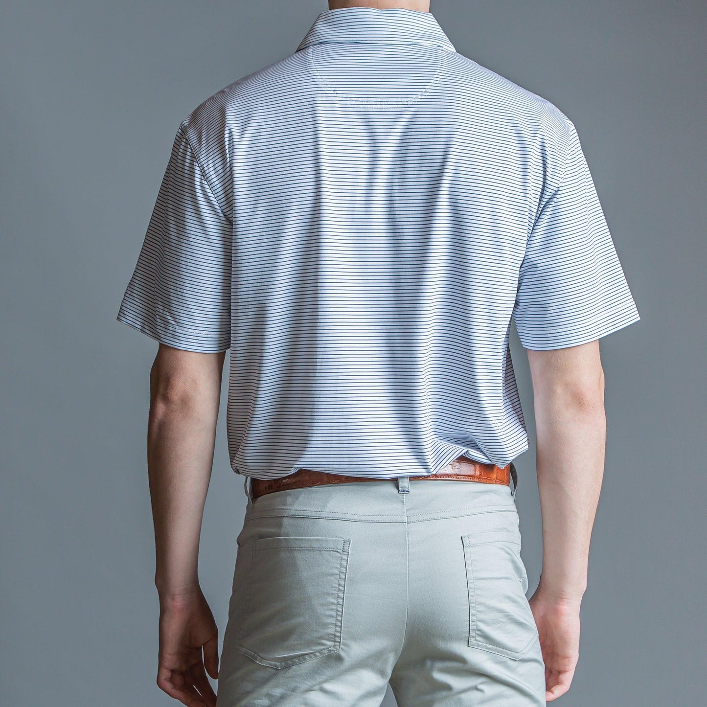Onward Reserve Birdie Stripe Performance Polo