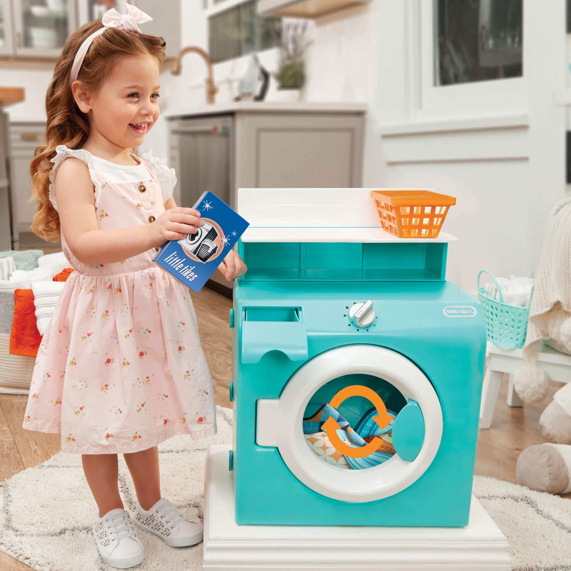 Little Tikes First Retro Washer-Dryer - Pretend Play Laundry Set New