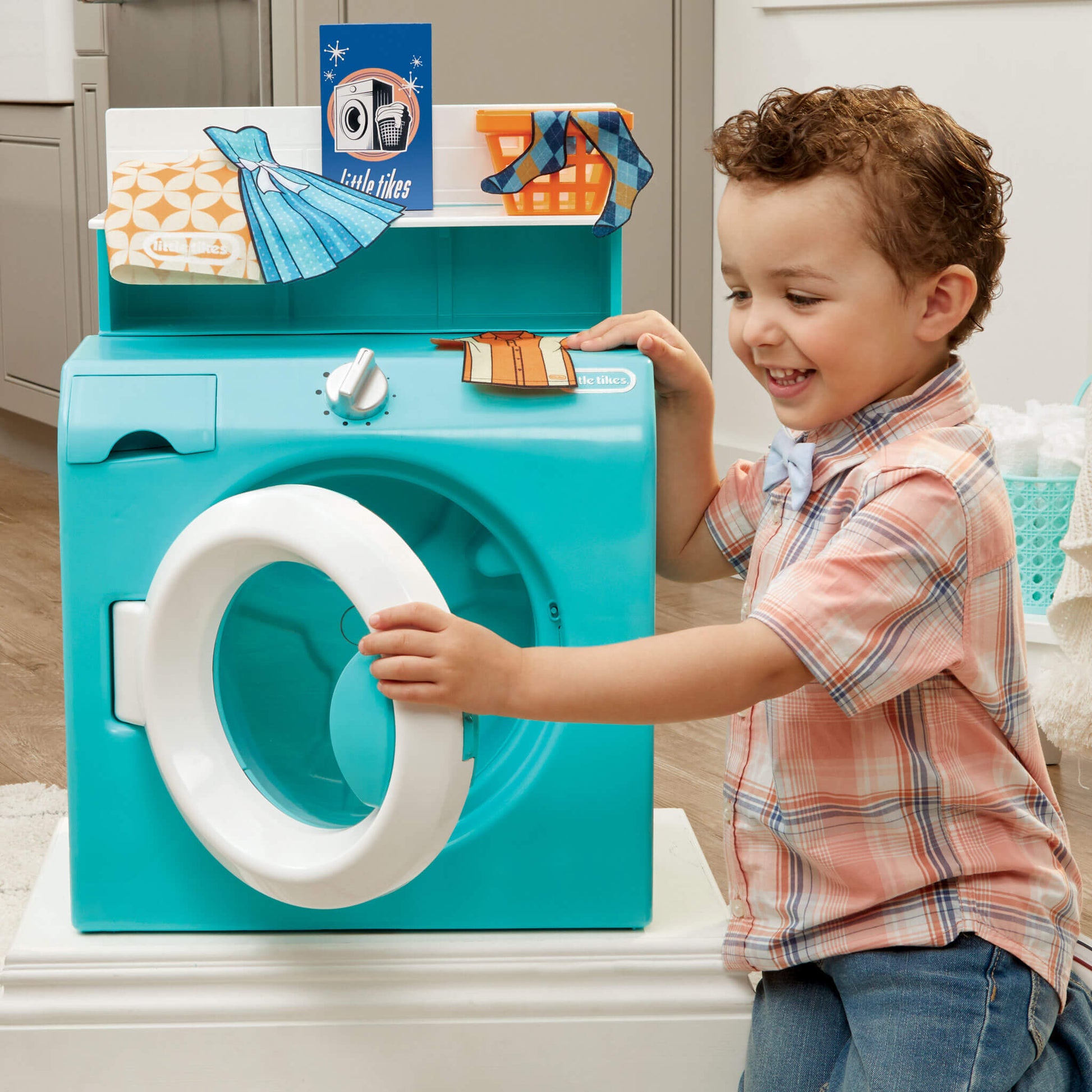 Little Tikes First Retro Washer-Dryer - Pretend Play Laundry Set New