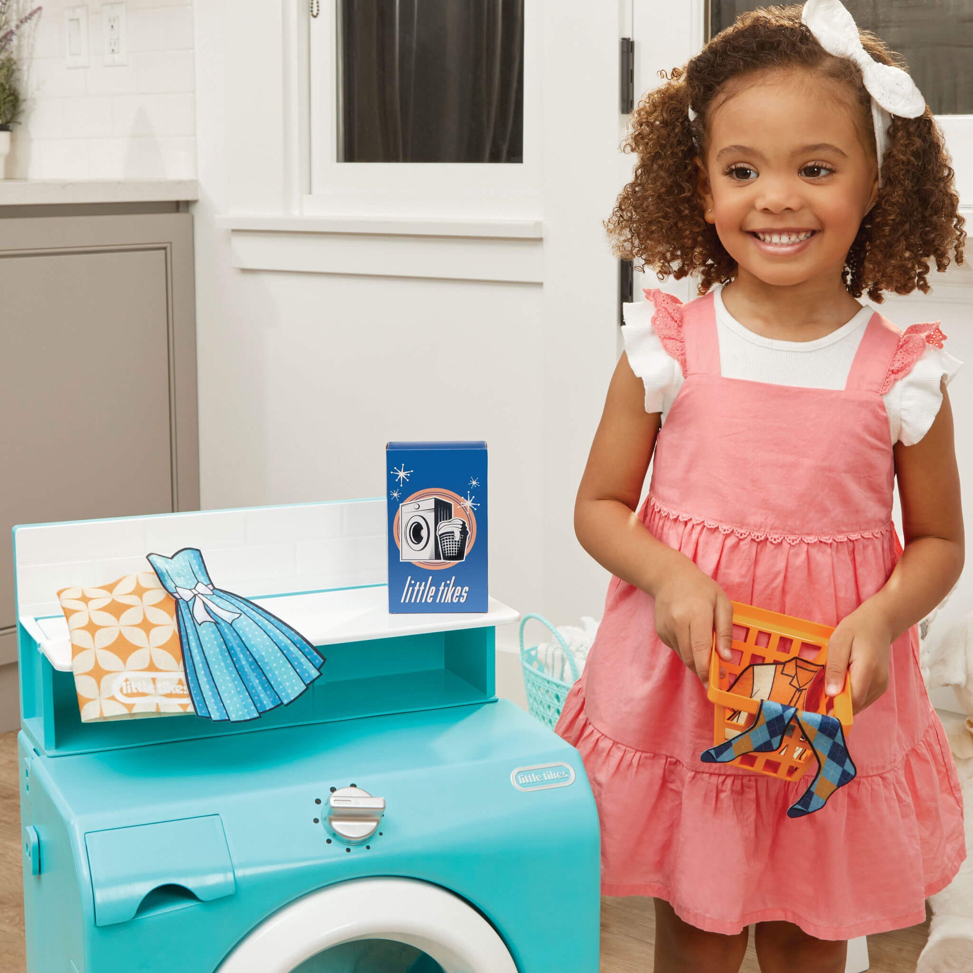 Little Tikes First Retro Washer-Dryer - Pretend Play Laundry Set New