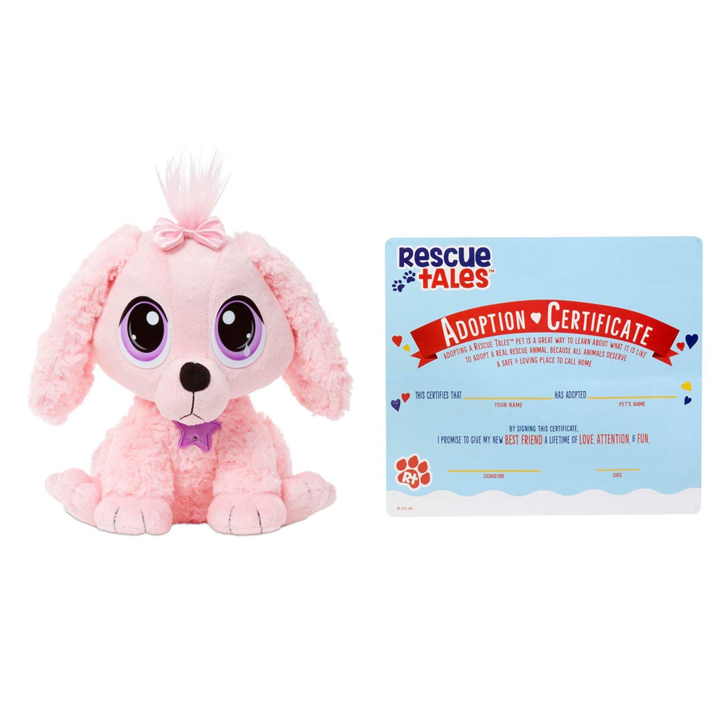 Rescue Tales Pink Poodle Plush Toy - Adoptable Pet with Doghouse | Little Tikes Online