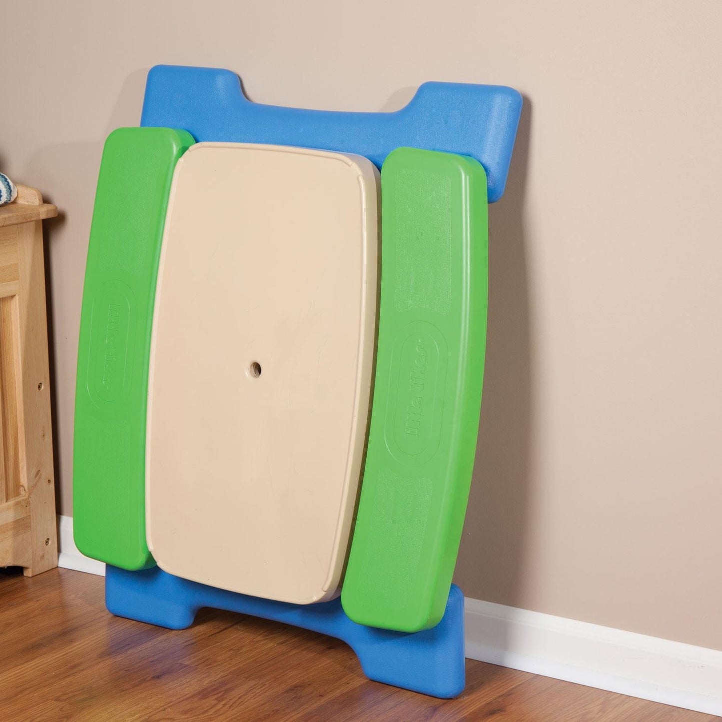Little Tikes Easy Store Jr. Play Table with Umbrella - Blue/Green Online