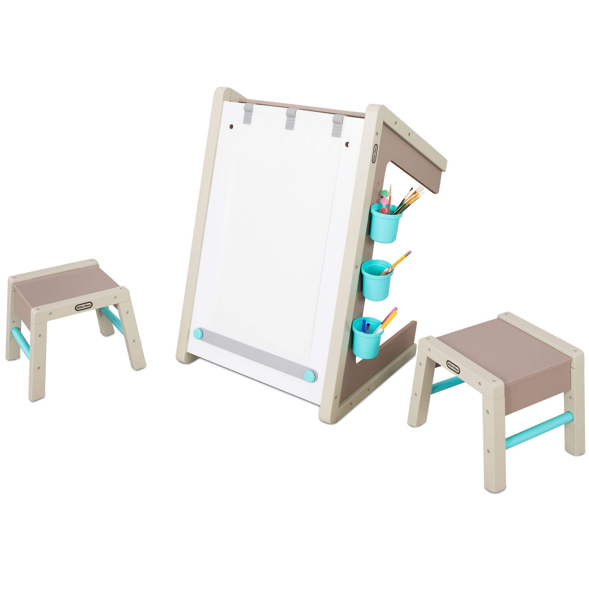 Little Tikes 2-in-1 Easel and Art Table – Kids' Wooden Art Station On Sale