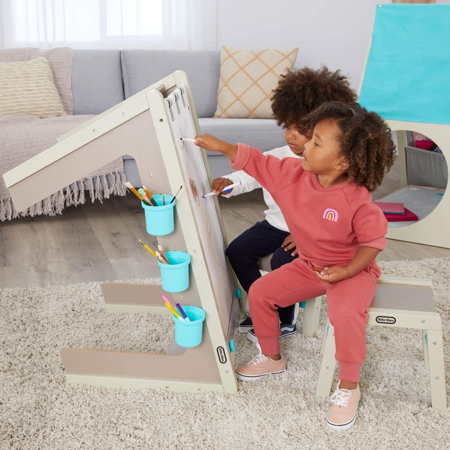 Little Tikes 2-in-1 Easel and Art Table – Kids' Wooden Art Station On Sale