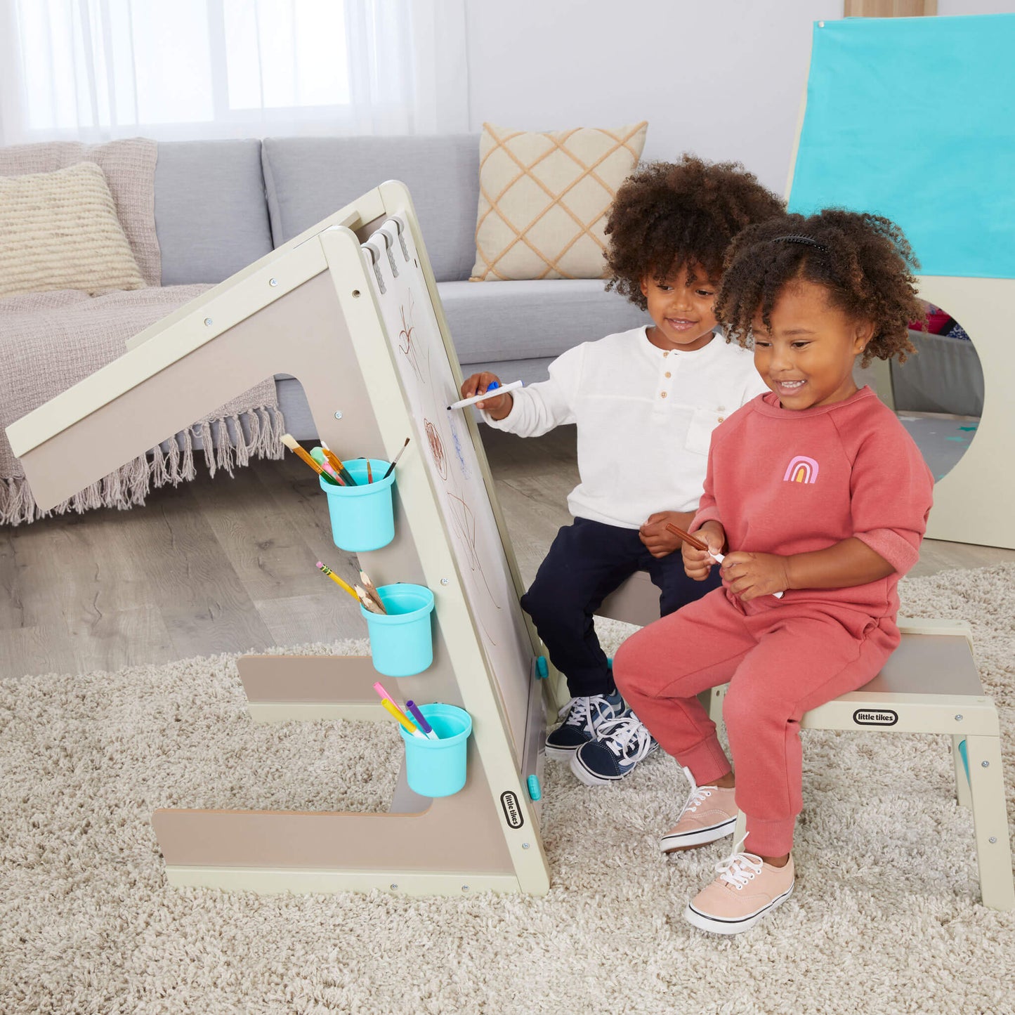 Little Tikes 2-in-1 Easel and Art Table – Kids' Wooden Art Station On Sale