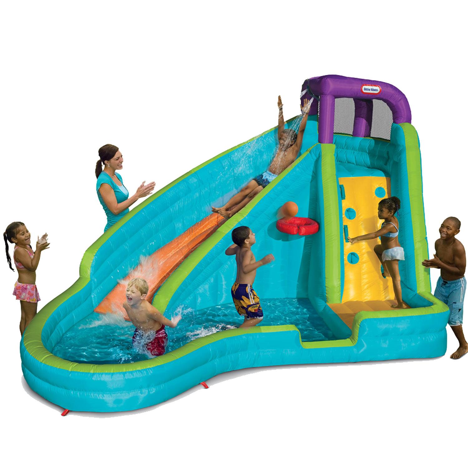 Inflatable water slide - Slam n Curve | Little Tikes New