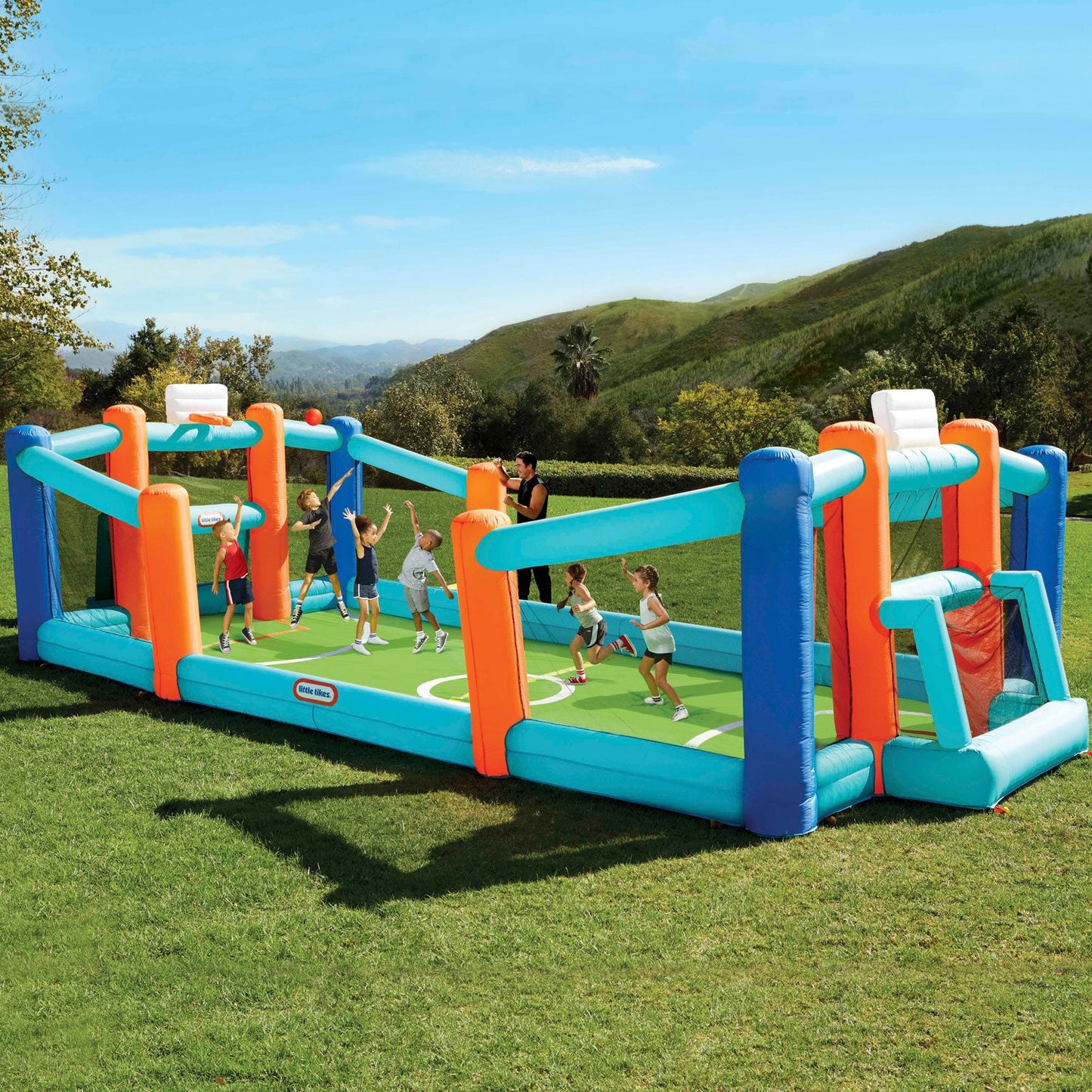 Little Tikes Huge Backyard Soccer & Basketball Court Discount