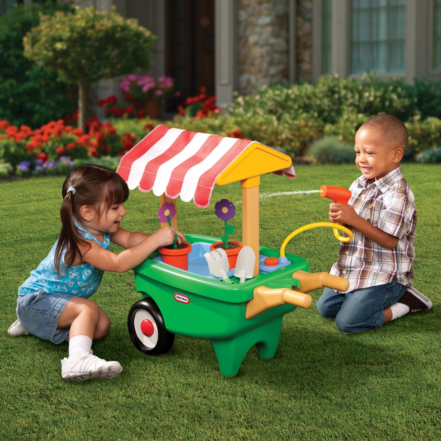 Little Tikes 2-in-1 Garden Cart & Wheelbarrow Toy On Sale