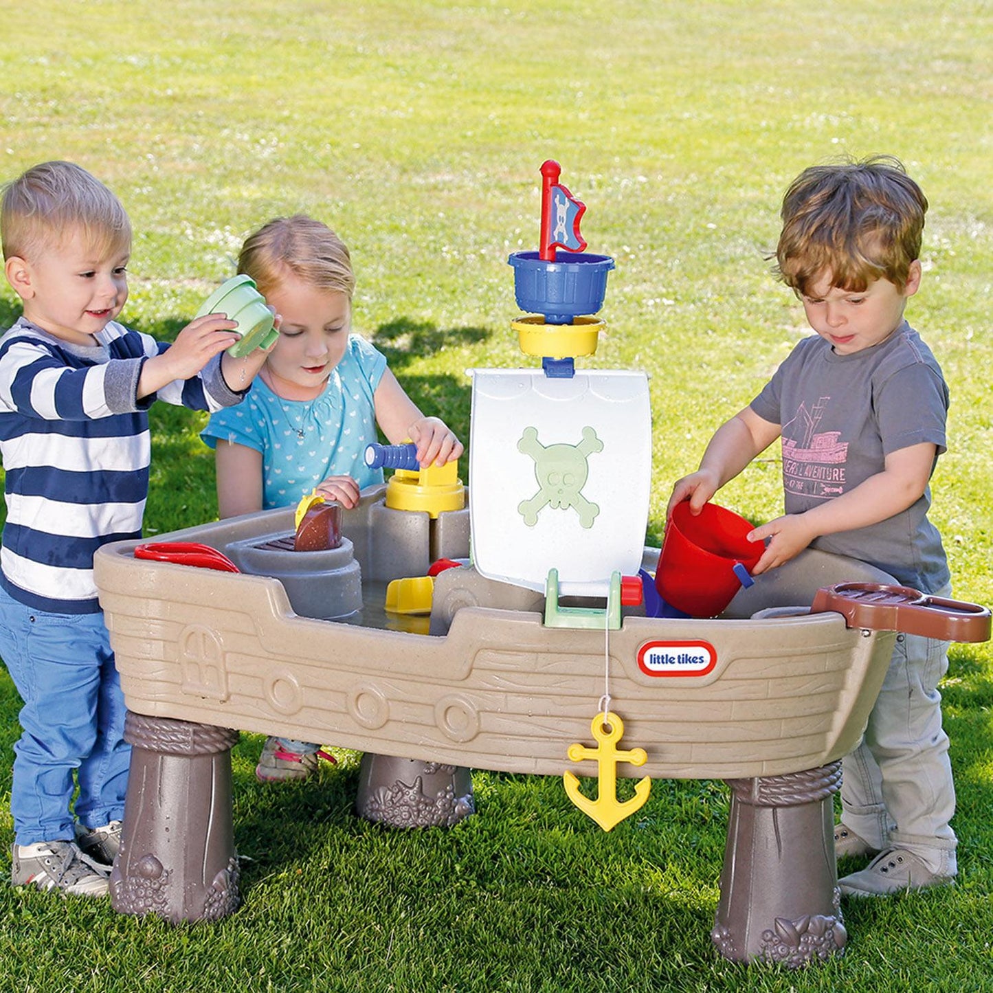 Anchors Away Pirate Ship Water Table | Little Tikes Outdoor Toy Online