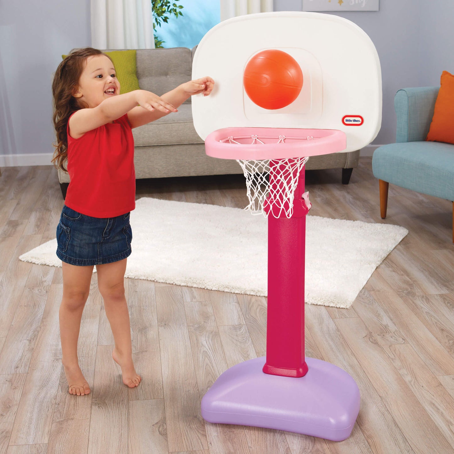 Little Tikes TotSports Easy Score Basketball Set- Pink New