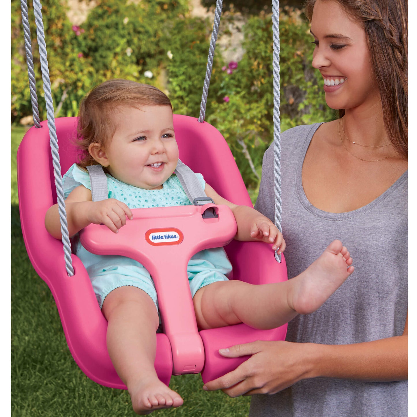 Little Tikes 2-in-1 Snug 'n Secure™ Swing - Magenta For Sale