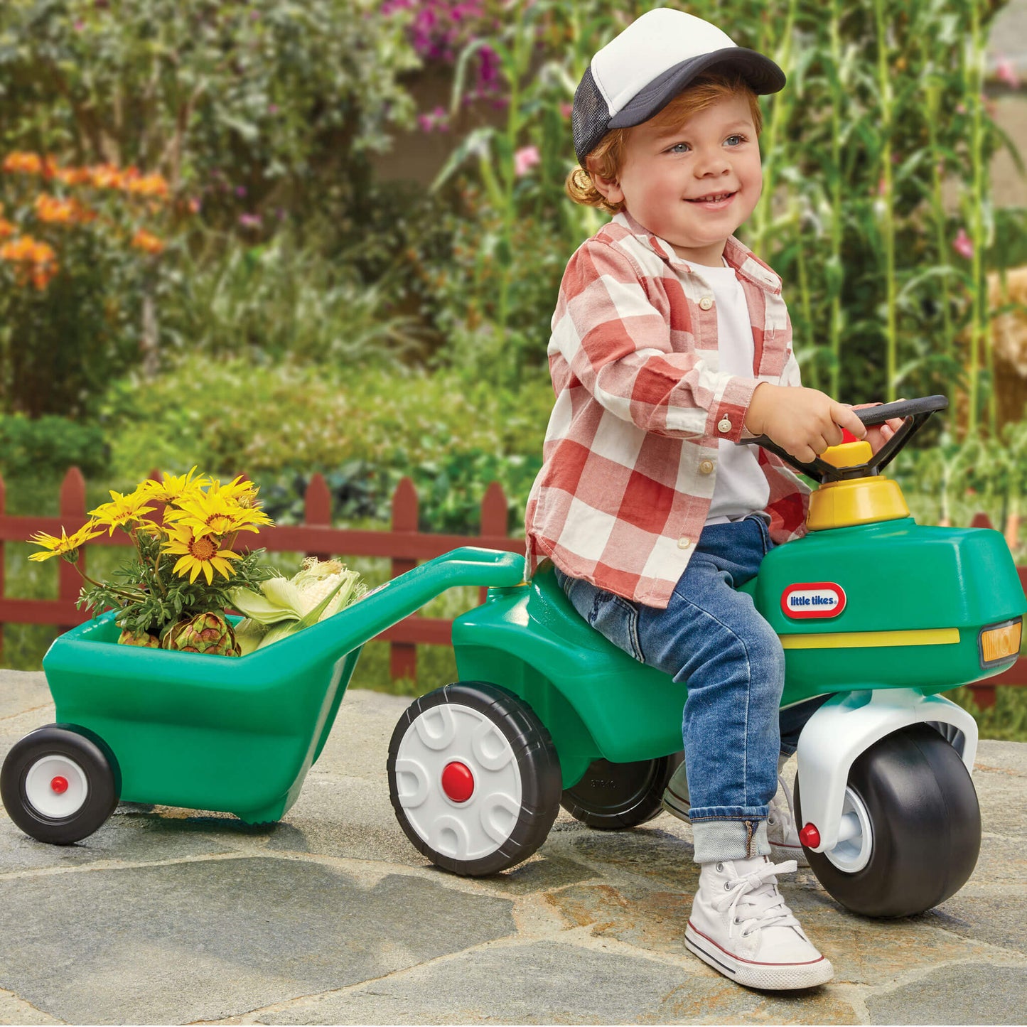 Little Tikes Tractor & Cart – Foot-to-Floor Toddler Ride-On On Sale