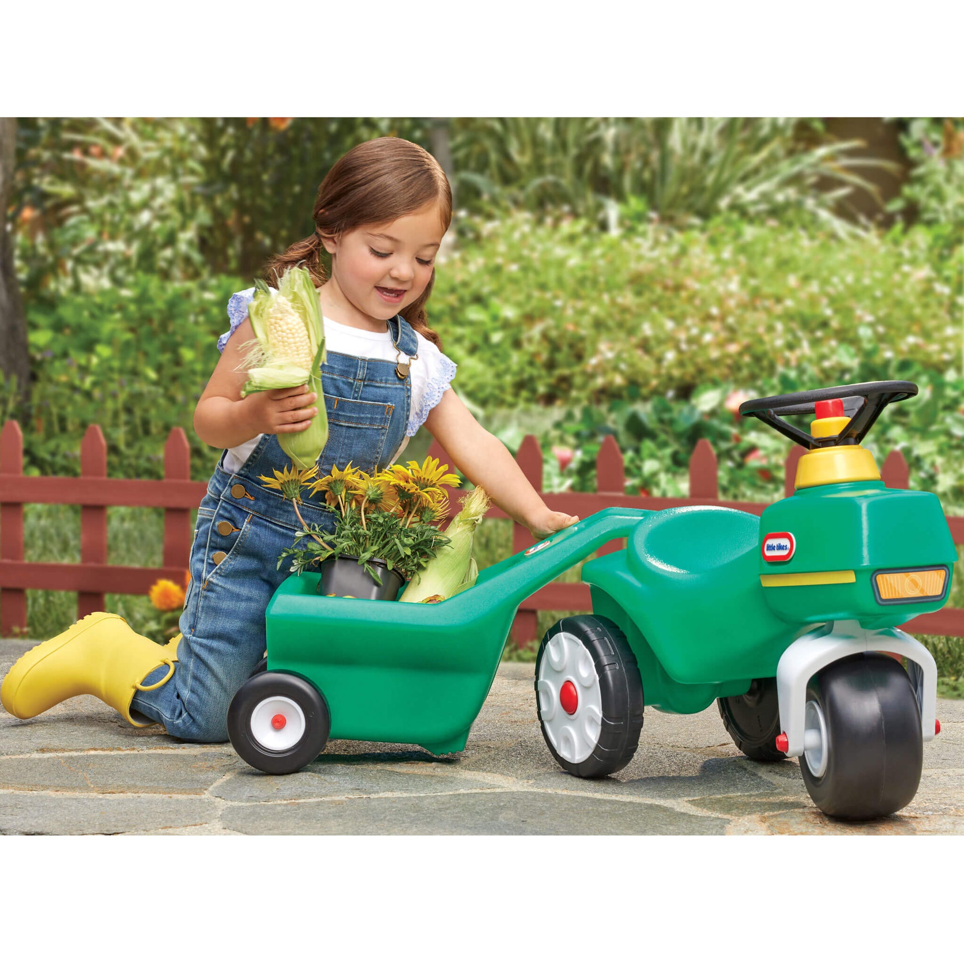 Little Tikes Tractor & Cart – Foot-to-Floor Toddler Ride-On On Sale