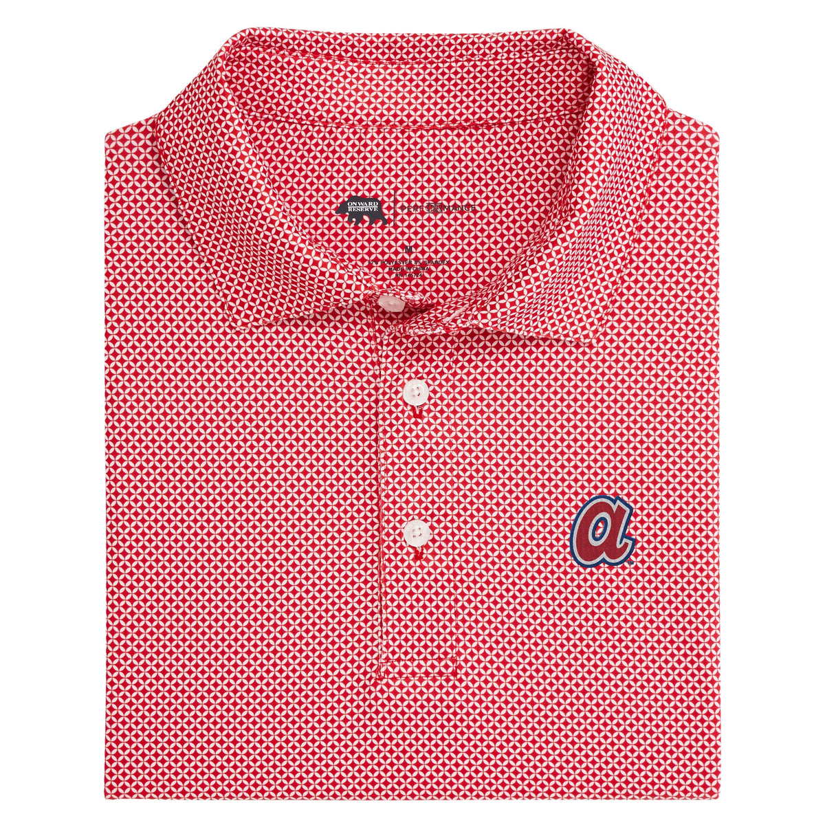 Onward Reserve Braves Cooperstown A Scope Printed Performance Polo