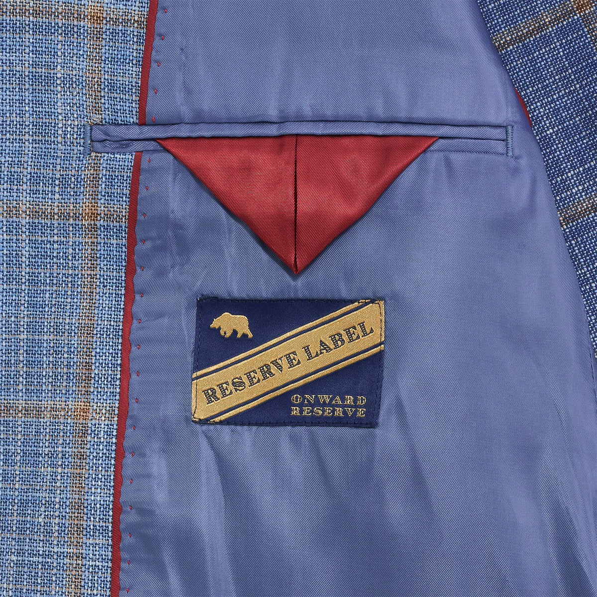 Onward Reserve Fratelli Azurine Windowpane Sport Coat