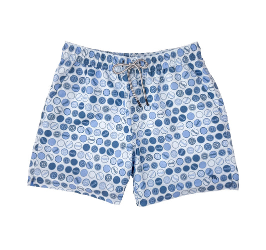 Onward Reserve Coca-Cola Bottle Cap Swim Trunk - Sky