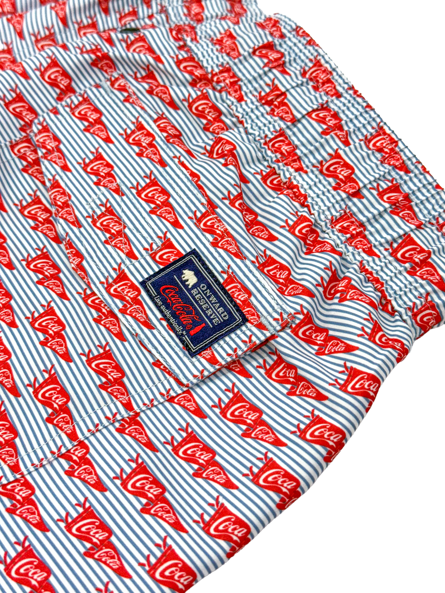 Onward Reserve Coca-Cola Pennant Swim Trunk - White
