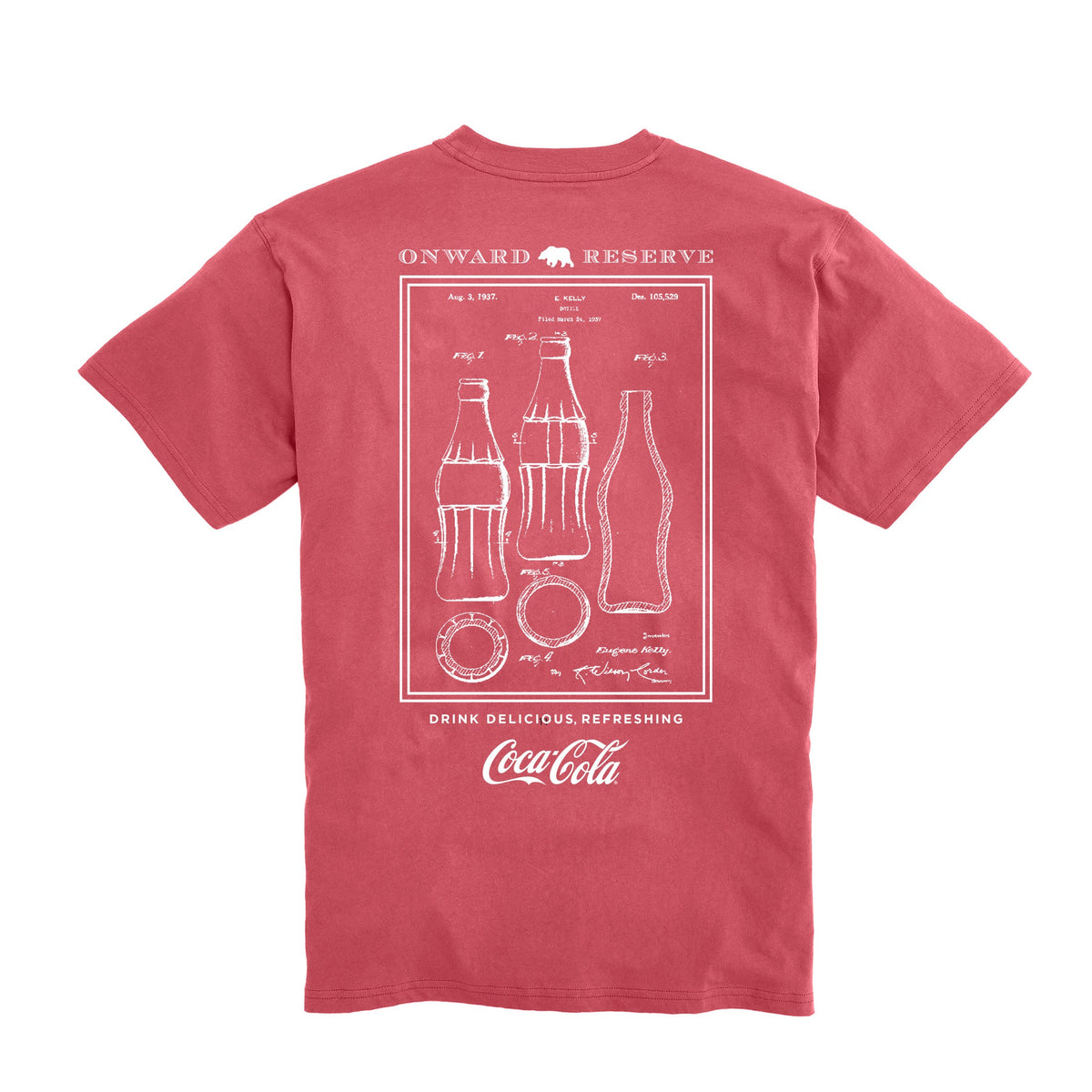 Onward Reserve Coke Patent Tee - Washed Red