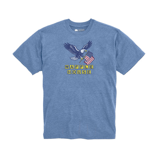 Onward Reserve Waffle House USA Vintage Wash Tee - Sport Blue