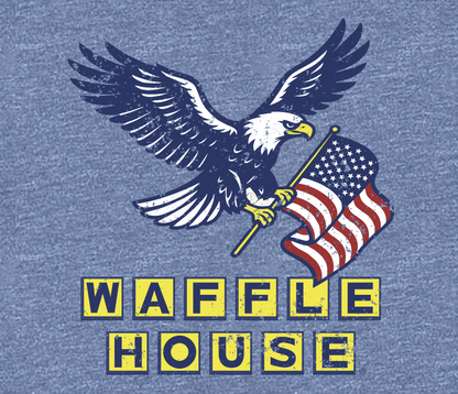 Onward Reserve Waffle House USA Vintage Wash Tee - Sport Blue