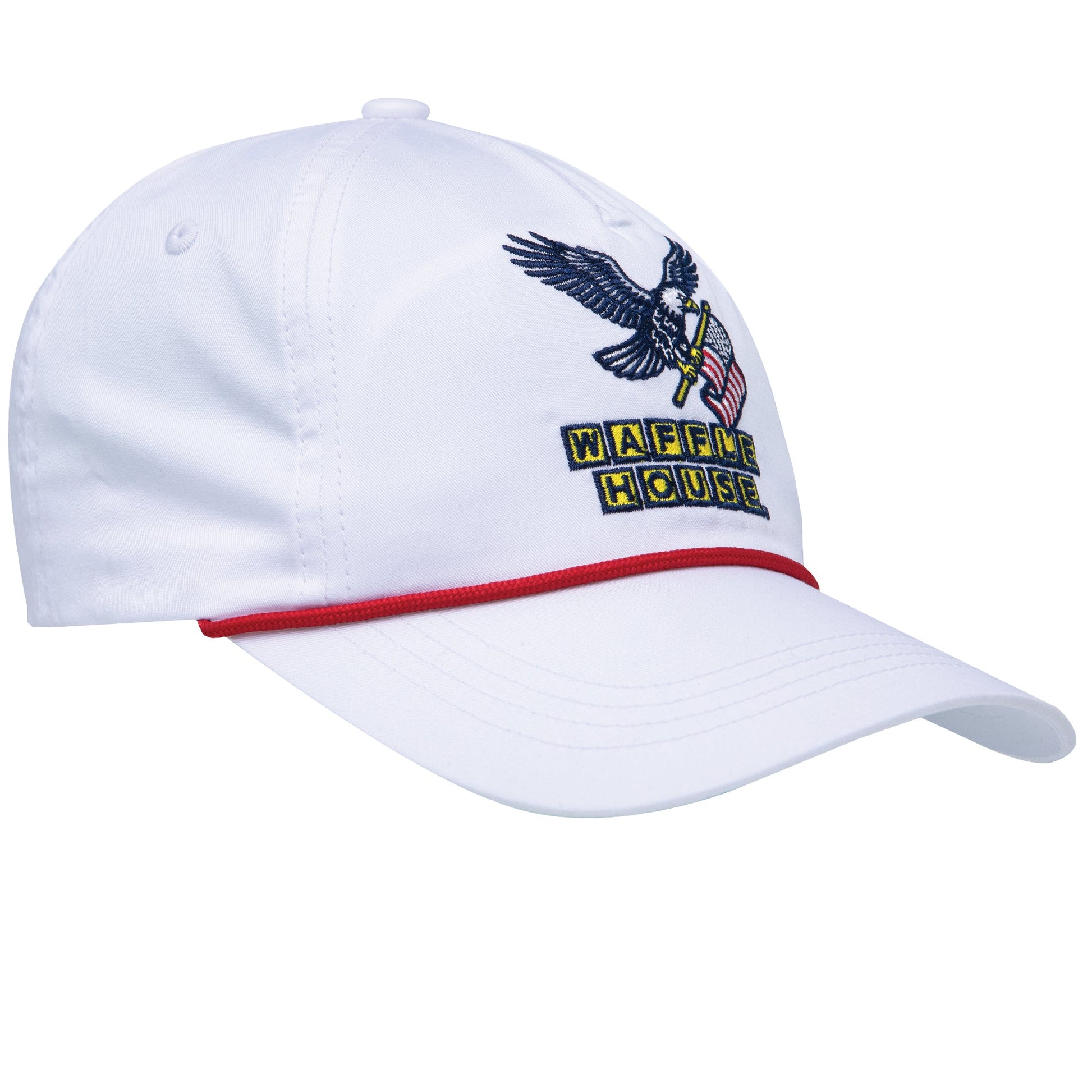 Onward Reserve Waffle House USA Rope Hat - White Hat/Red Rope