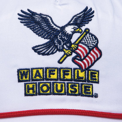 Onward Reserve Waffle House USA Rope Hat - White Hat/Red Rope
