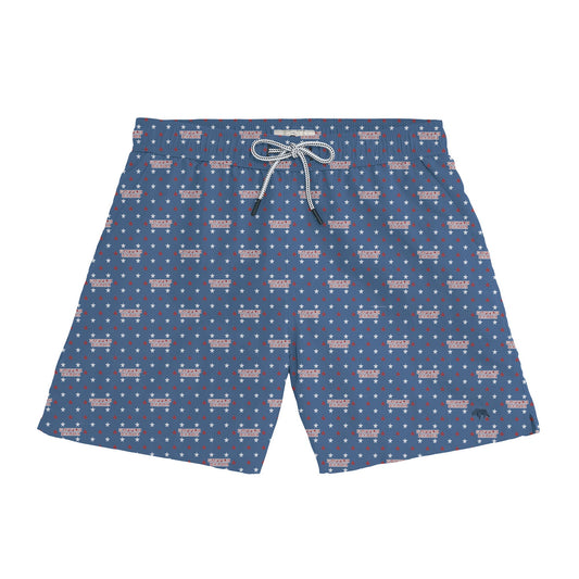 Onward Reserve Waffle House Stars Swim Trunk - Ensign Blue