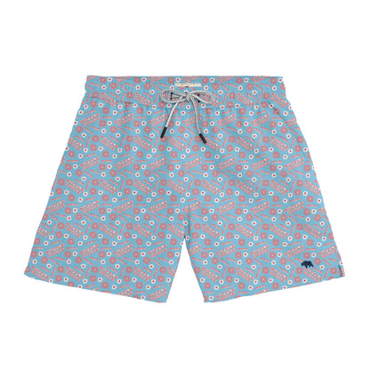 Onward Reserve Waffle House Americana Breakfast Swim Trunk - Sky
