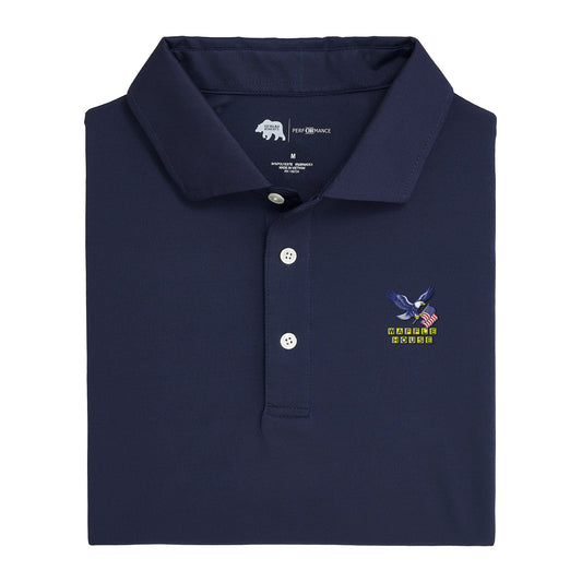 Onward Reserve Waffle House USA Solid Performance Polo - Classic Navy