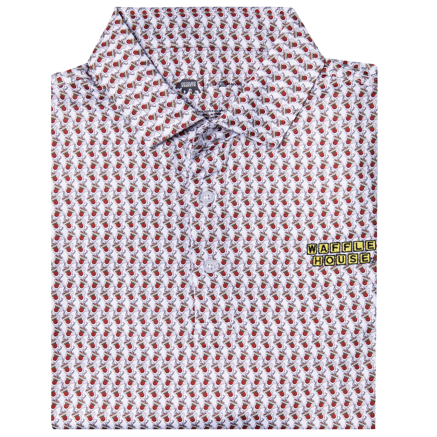 Onward Reserve Waffle House Classic Blend Printed Performance Polo