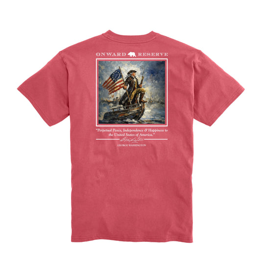 Onward Reserve George Washington Tee - Washed Red