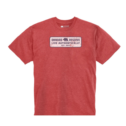 Onward Reserve Live Authentically Vintage Wash Tee