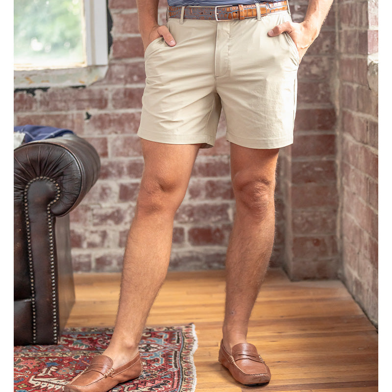 Onward Reserve 6" Harris Golf Short - Tan