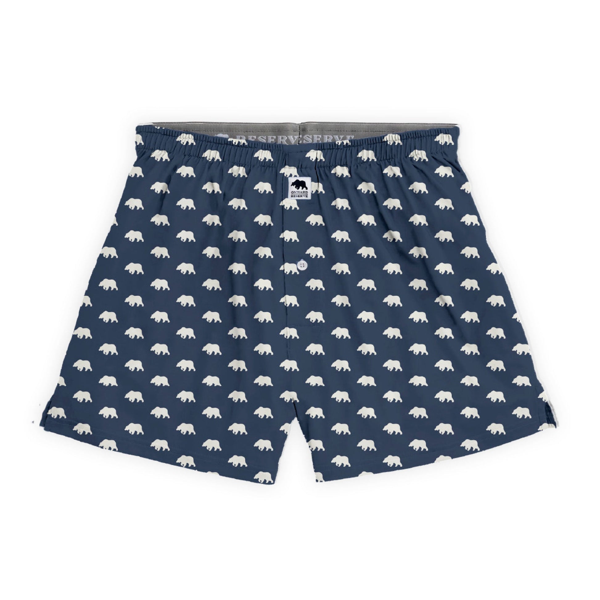 Onward Reserve Bear Logo Performance Boxer - Blue Wing Teal