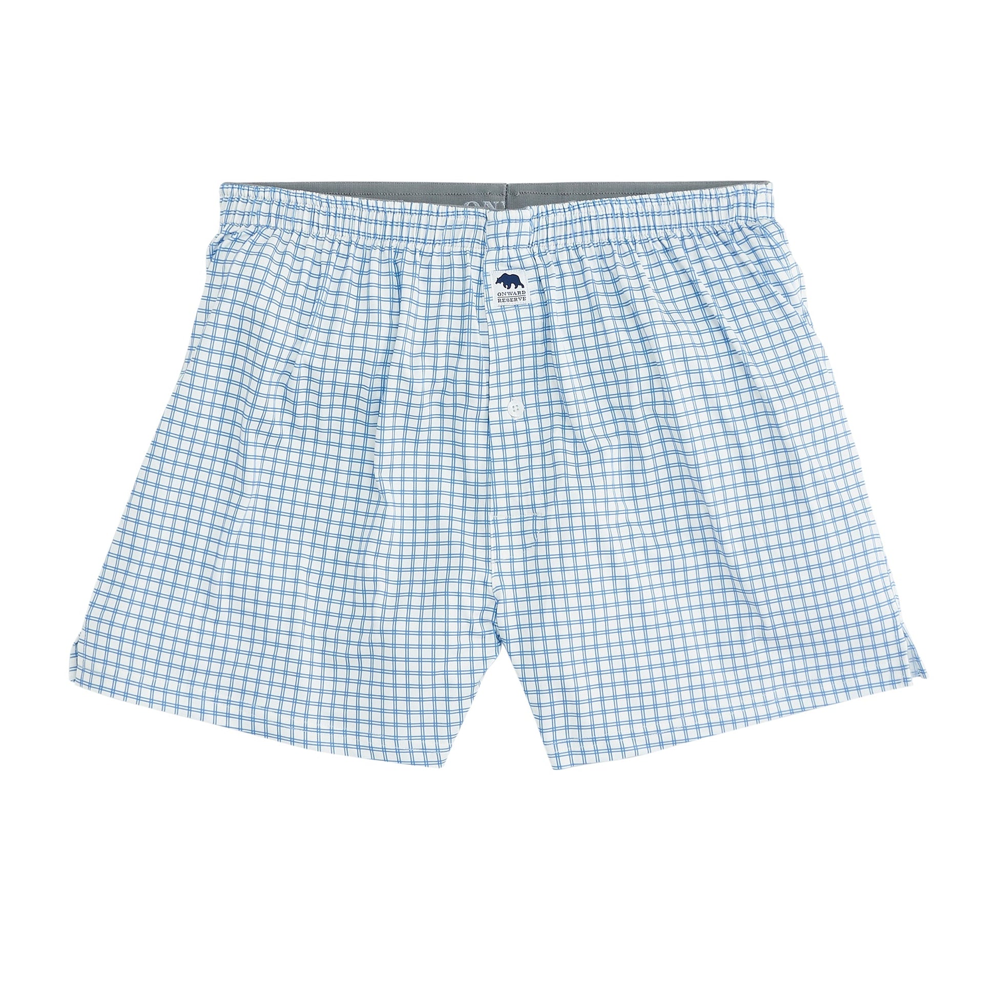 Onward Reserve Tattersall Performance Boxer - Lichen Blue